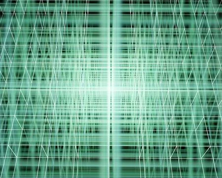 Abstract Cyber Cube Mesh with Glowing Vertices Design. Cyberspace backdrop. A Stock Illustration