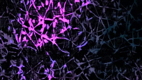 Abstract cyber energy web background with glowing neon purple neural cracks. Stock Footage 340619379