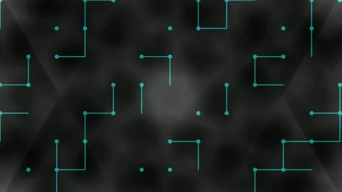 Abstract cyber grid connection technology background, futuristic data flow .. Stock Footage 339501852