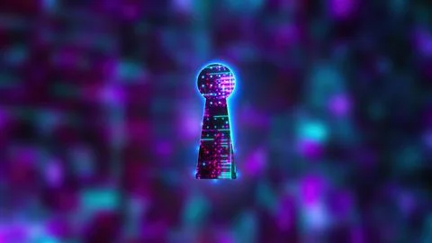 Abstract cyber keyhole イラスト素材