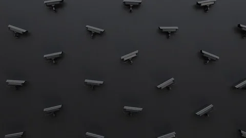 Abstract cyber security CCTV dark background Stock Footage 107435508