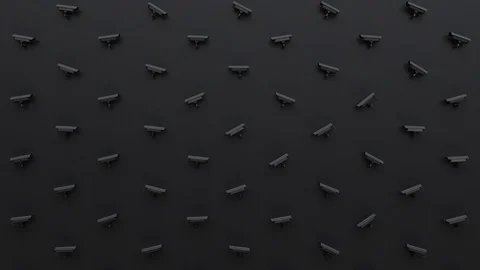 Abstract cyber security CCTV dark background Stock Footage 107435512