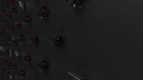 Abstract cyber security CCTV dark background Stock Footage 107435518