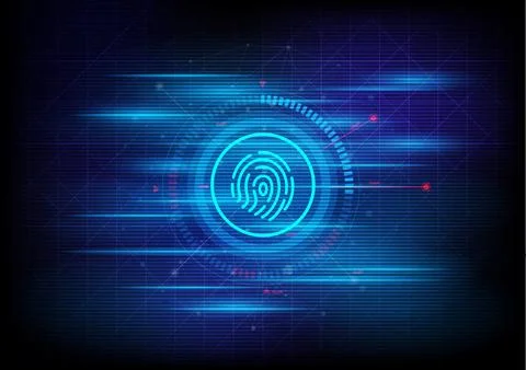 Abstract cyber security technology background, data protection concept. Stock Illustration