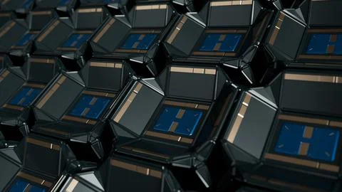 Abstract Cyber Technology Background 库存插图