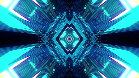 Abstract Cyber Technology VJ Loop Vidéo 124554850