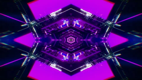 Abstract Cyber Technology VJ Loop Vidéo 124554851