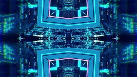 Abstract Cyber Technology VJ Loop Vidéo 124557682