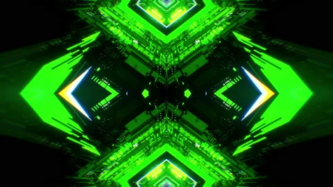 Abstract Cyber Technology VJ Loop Vidéo 124557716