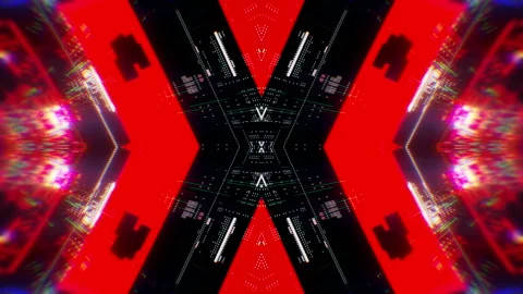 Abstract Cyber Technology VJ Loop Vidéo 124562414