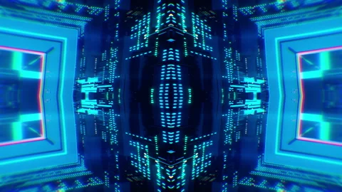 Abstract Cyber Technology VJ Loop Vidéo 124562474