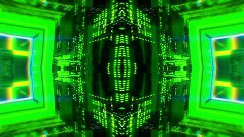 Abstract Cyber Technology VJ Loop Vidéo 124562493