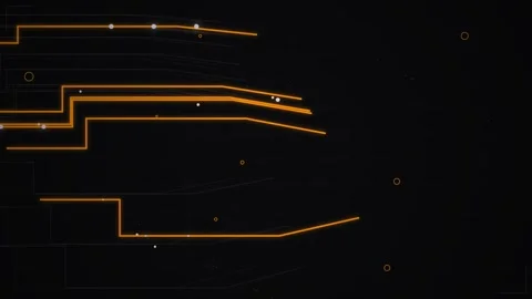 Abstract Cybernetic Flowing Data Lines Background Stock Footage 345520802