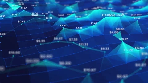 Abstract Cyberspace Accounting Network and Money Management Background Stock Footage 335546879