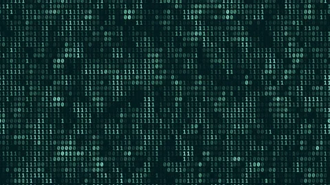 Abstract cyberspace with binary code, matrix with digits. Programming code Stock Footage 150276301