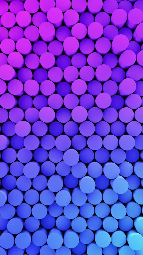 Abstract cylinder 3d on gradient background random pattern. Stock Footage 253317121