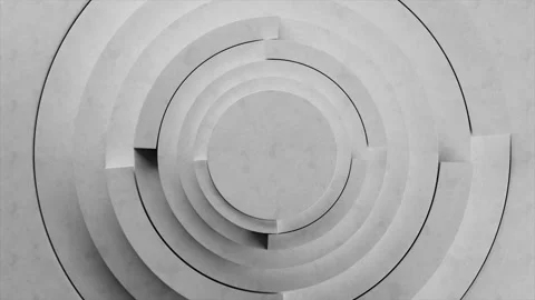Abstract Cylinders Showcase Layered Structure With Smooth Surfaces Stock Footage 320245125