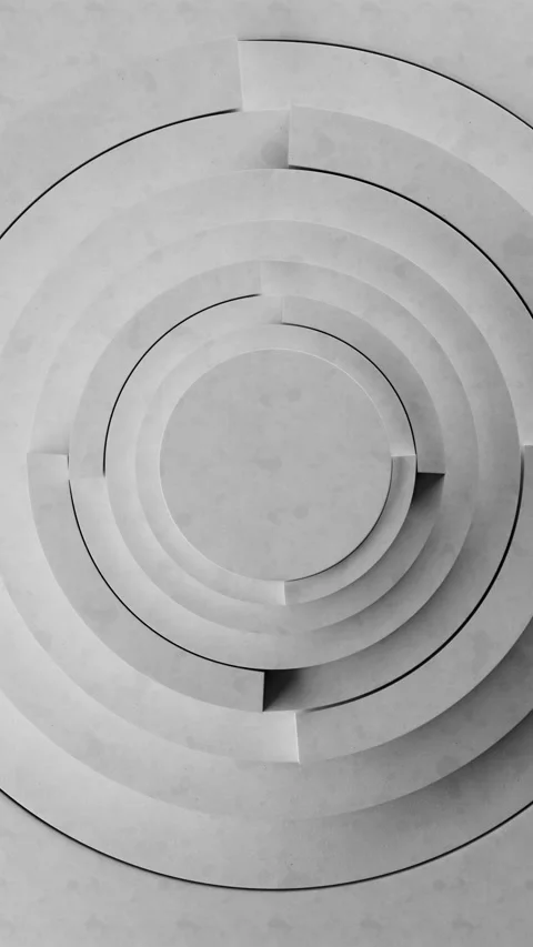 Abstract Cylinders Showcase Smooth, White Surfaces With Geometric Patterns Stock Footage 320245124
