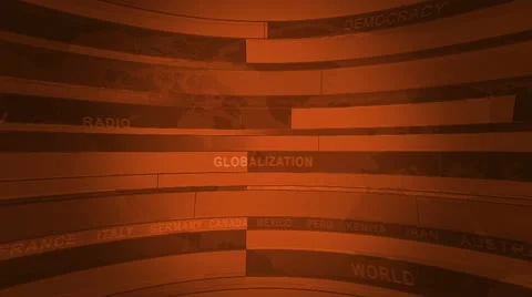 Abstract cylindrical background for News with different words Stock-Footage 11808002