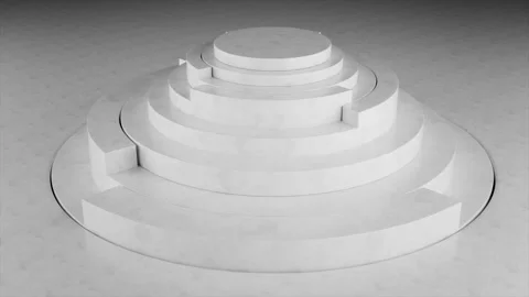 Abstract Cylindrical Structures Showcasing Smooth Surfaces and Varying Heights Stock Footage 320245153