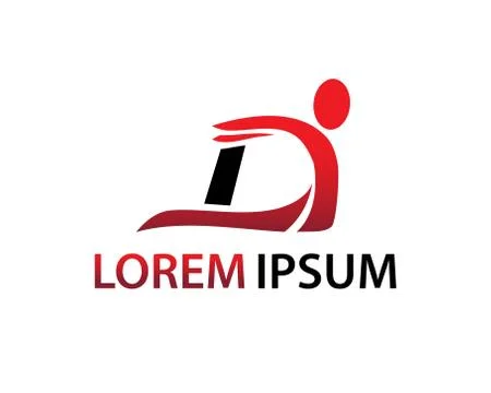 Abstract D letter Stock Illustration