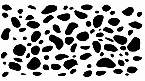 Abstract dalmatian background with moving spot Stock Footage 182545907