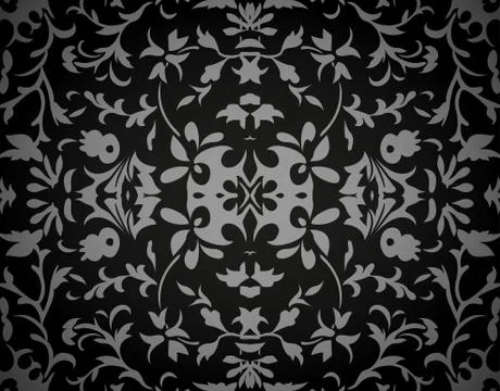 Abstract damask background Stock Illustration