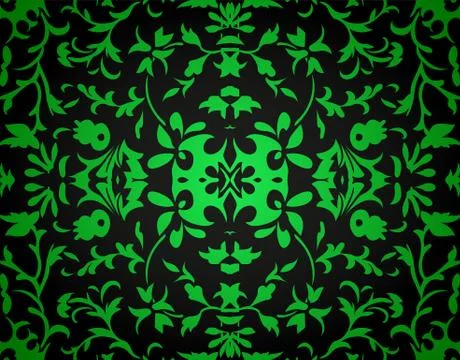 Abstract damask background Illustrazione stock