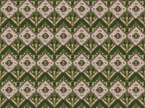 Abstract damask geometric ethnic pattern background Stock Illustration