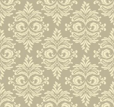 Abstract damask pattern Stock Illustration