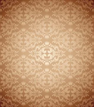 Abstract damask pattern Stock Illustration