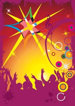 Abstract dance Stock Illustration