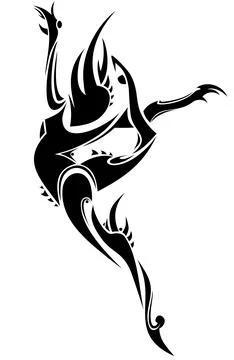 Abstract dancer Stock Illustration