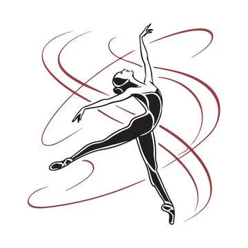 Abstract dancer Stock Illustration