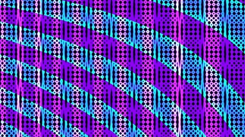 Abstract Dancing Colorful Neon Pattern Loop III Stock Footage 263192114