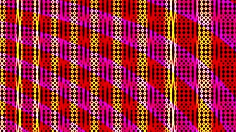 Abstract Dancing Colorful Neon Pattern Loop I Stock Footage 263192220