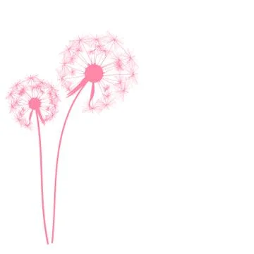Abstract Dandelion Background Illustration Ilustração Stock