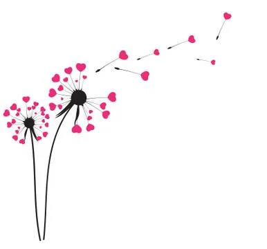 Abstract Dandelion Background Vector Illustration Ilustração Stock
