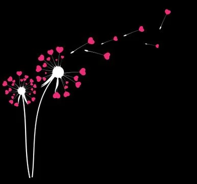 Abstract Dandelion Background Vector Illustration Ilustração Stock