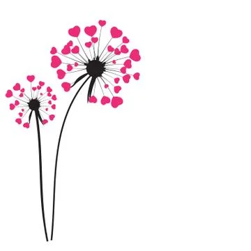 Abstract Dandelion Background Vector Illustration Ilustração Stock