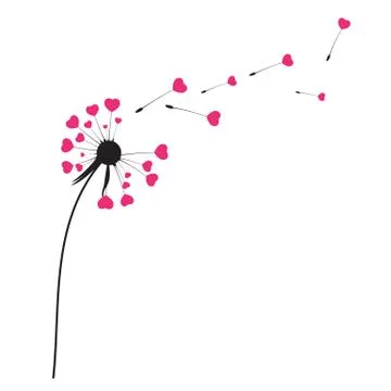Abstract Dandelion Background Vector Illustration Ilustração Stock