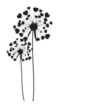 Abstract Dandelion Background Vector Illustration Ilustração Stock