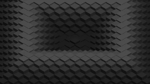 Abstract dark 3D isometric diamond grid moving background loop Видео 344799592