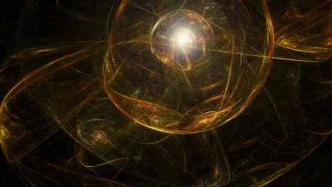Abstract dark artistic sphere Stock Illustration
