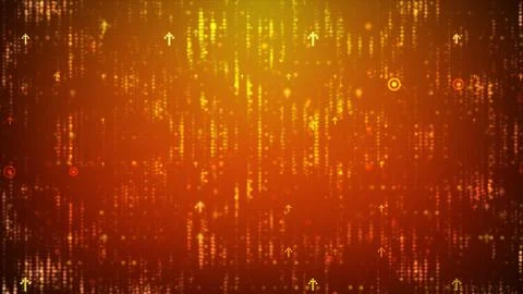 Abstract dark background with arrow dot lighting for cyber technology futuris Stock Illustration