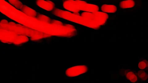 Abstract dark background with blinking blurry glowing red spots. 3d render loope Stock Footage 301515185