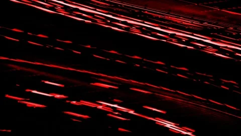 Abstract dark background with blinking glowing red spots on rotating swirling gr Stock Footage 301515180