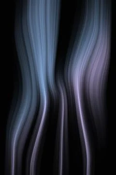 Abstract Dark Background with Blue and Purple Vertical Wavy Motion Blur Lines Stock Illustration