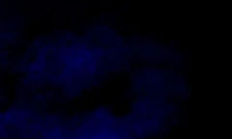 Abstract dark background. Blue smoke. Science experiment concept. Illustrazione stock