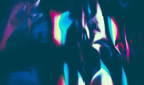 Abstract dark background with broken colored patterns Stock Illustration